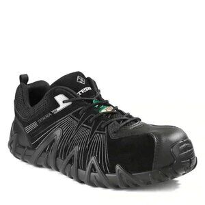 Terra Men's Safety Shoes Spider X Low Cut Athletic Work Black/Silver Size 9.5